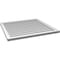 Ekena Millwork Vertical Surface Mount PVC Gable Vnt: Non-Functional, w/2"W x 1-1/2"H, Brickmould Frame, 34"W x 32"H GVPVE34X3202SN - alternate 5